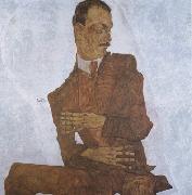Egon Schiele Portrait of Arthur Roessler (mk12